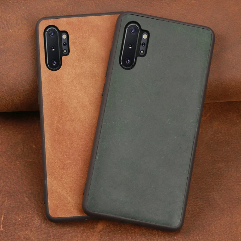 Чехол для мобильного телефона Samsung S7 S8 S9 S10 Plus Note 8 9 10 A20 A30 A50 A70 Crazy Horse кожа чехол A5 A7