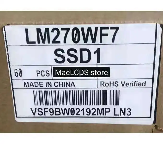 Фото 27-дюймовый LM270WF7 SSA1 LM270WF7 SSB1 LM270WF7-SSB2 LM270WF7-SSE1 LM270WF7-SSE2 LM270WF7-SSD1/D2/D3 ЖК-дисплей №4