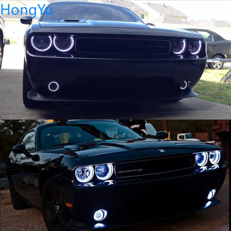 Для Dodge challenger 2008-2014 супер яркий белый цвет 3528 SMD комплект светодиодов глаза ангела