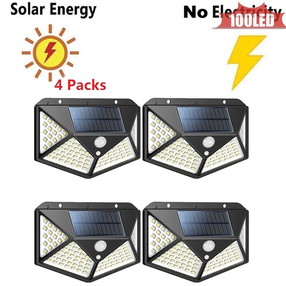 Уличная лампа на солнечной батарее с датчиком движения водонепроницаемый