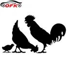 Декоративные наклейки на курицу и курицу OFK, 17,8x10,6 см