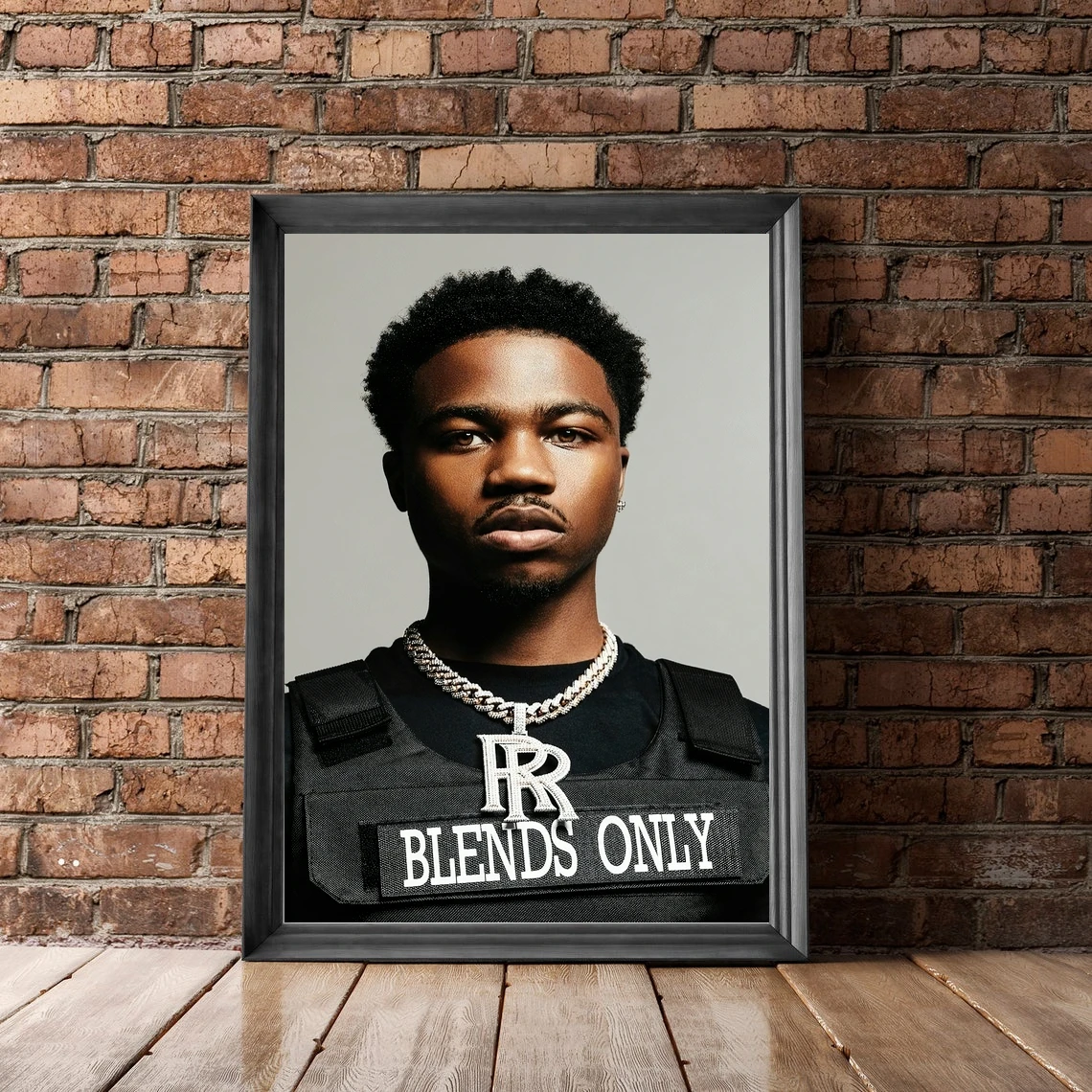 

Roddy Ricch Portrait Music Album Canvas Poster Art Hip Hop Rapper Pop Music Star Home Wall Painting Decoration (No Frame)