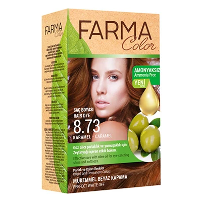 

FARMAS HAIR COLORING CARAMEL 8.73