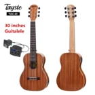 Мини-гитара Guitalele Guilele, Сапеле 30 дюймов, электрогитара LELE Baritone, акустические гитары, 6 струн, укулеле, гитара для путешествий