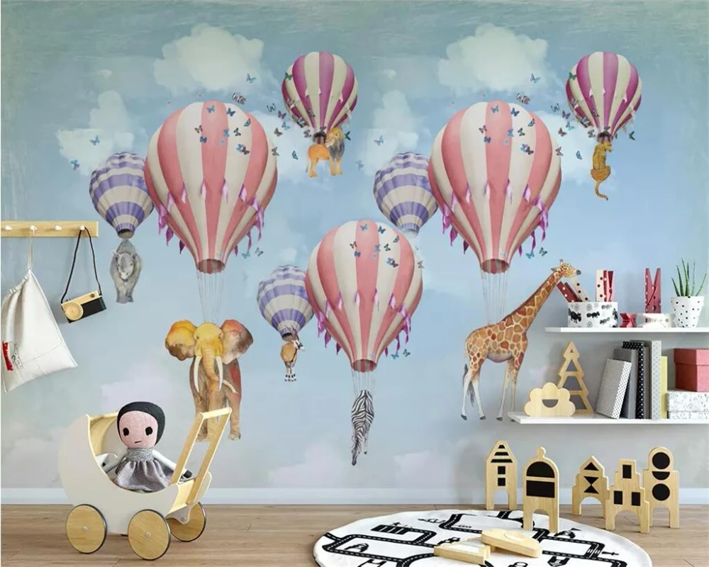 3diplaw пользовательские обои росписи фото Мода Скандинавское небо воздушный шар