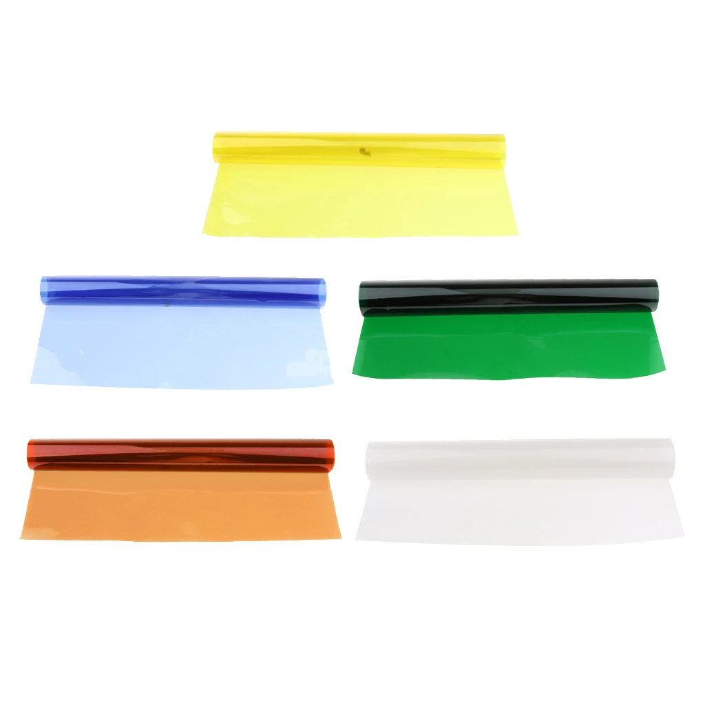 5 шт. цветной корректирующий гель фильтр прозрачная цветная пленка пластиковые