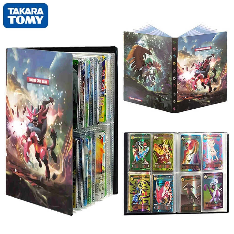 

TAKARA TOMY 240PCS Pokemon Cards Album Book Cartoon Anime Incineroar Collectors Binder Game Card GX MEGA EX Holder Folder Toys
