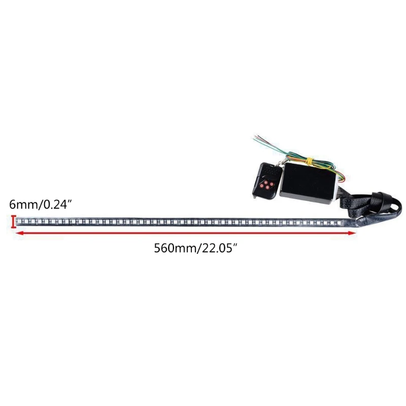 Световая лента G99F автомобильный стробоскоп 48 Светодиодный 7 цветов 56 см |