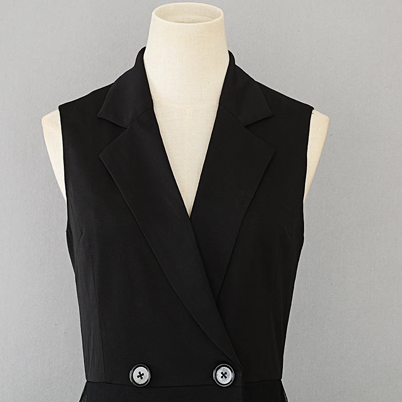 CHICEVER сетчатые лоскутные платья для женщин без рукавов с открытыми плечами и