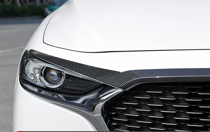 CEYUSOT для нового Mazda 3 машинный гараж из решетка отделкой полоса капот автомобиля украшения переднего бампера Грили Накладка mazda3 аксессуары M3