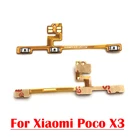 20 шт. для Xiaomi Poco X3 переключатель питания вкл. Выкл. Кнопка громкости гибкий кабель запасные части для mi Poco X3