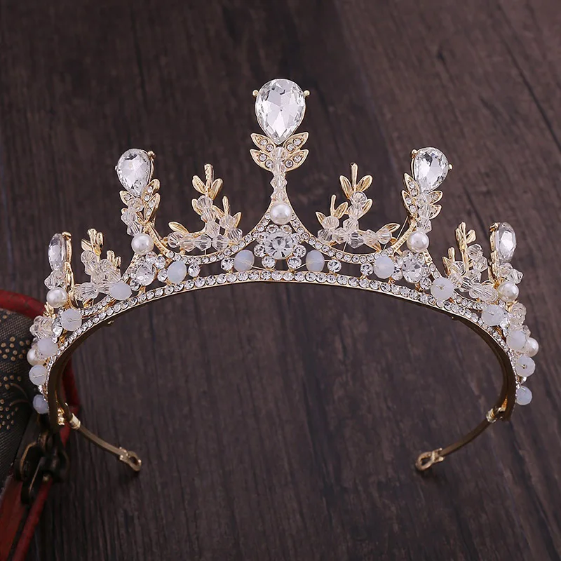 Свадебная Корона Стразы FORSEVEN великолепного серебряного цвета с кристаллами