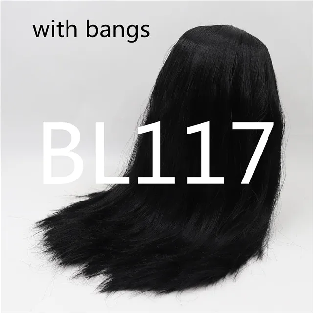 wavy hair-b Factoy blyth кукла ледяная кукла RBL парик только rbl головы и купол прямые волосы для DIY на заказ - Цвет: wavy hair-b