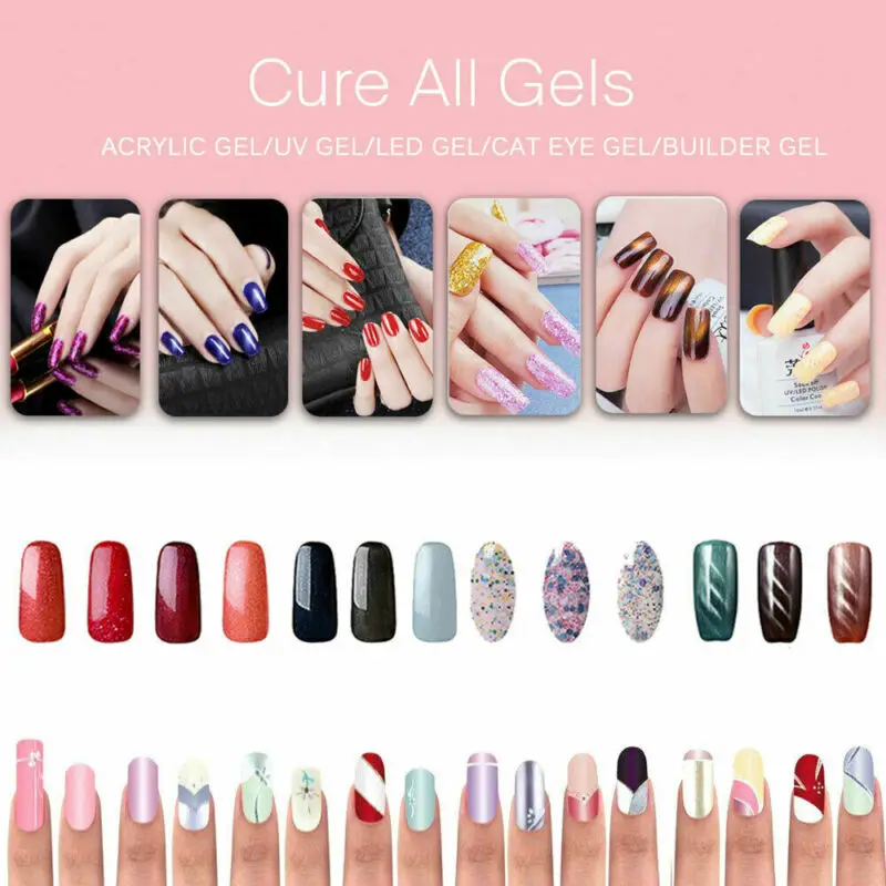 54 Вт Светодиодный УФ-светильник для сушки ногтей лампа отверждения гель-лака