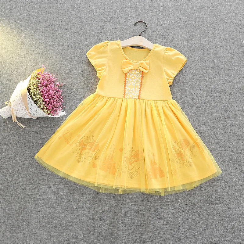 

2021 Children's Clothing New Cotton Princess Dress Girls Skirt Baby Halloween Costumes