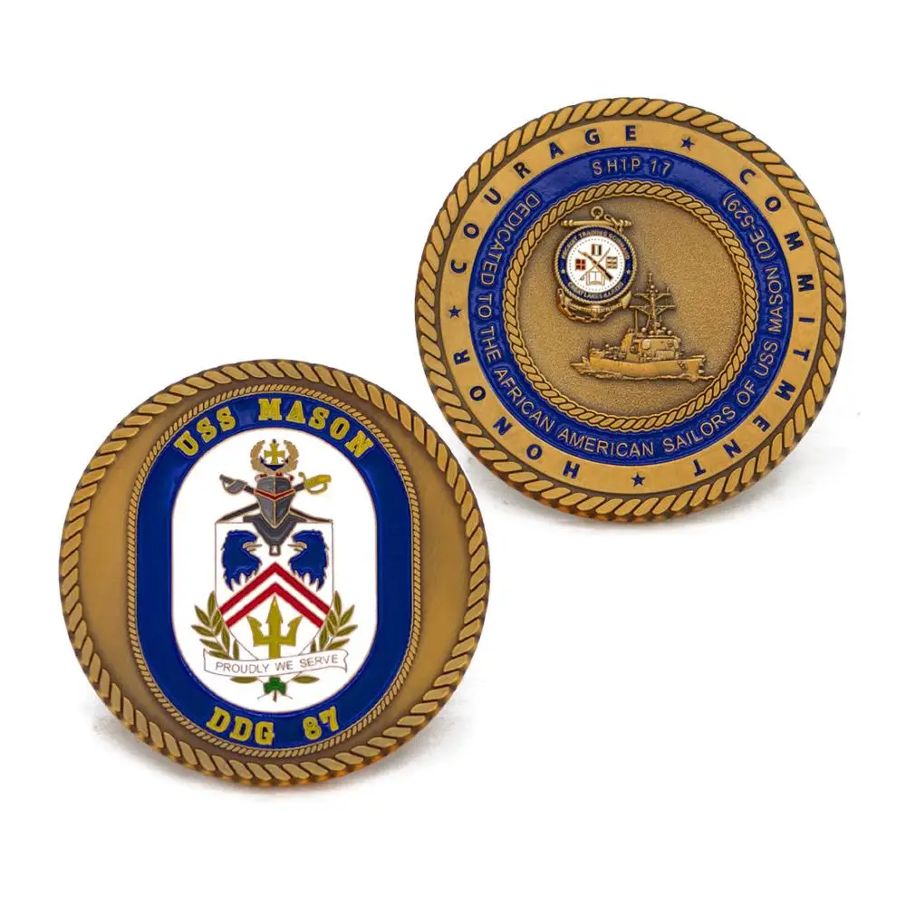 

Factory Customized Military Coin High Quality Brass Nautical Challenge Coins