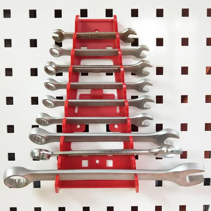 

Standard Wrench Storage Rack Clip Holder Plastic Rail Keeper Tools Organizer Bag Spanner Tray Wrenches Supplies Garage Tool O8C1