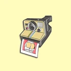 Винтажная эмалированная булавка для камеры сексуальный значок с фото брошь джинсовая одежда рюкзак ретро пленка Камера ювелирные изделия подарок для друзей