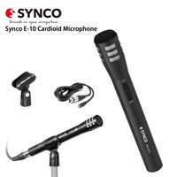 synco mic e10 vocal microphone cardioid condenser mic xlrm connecto for audio devices mixer recorder camcorder camera record