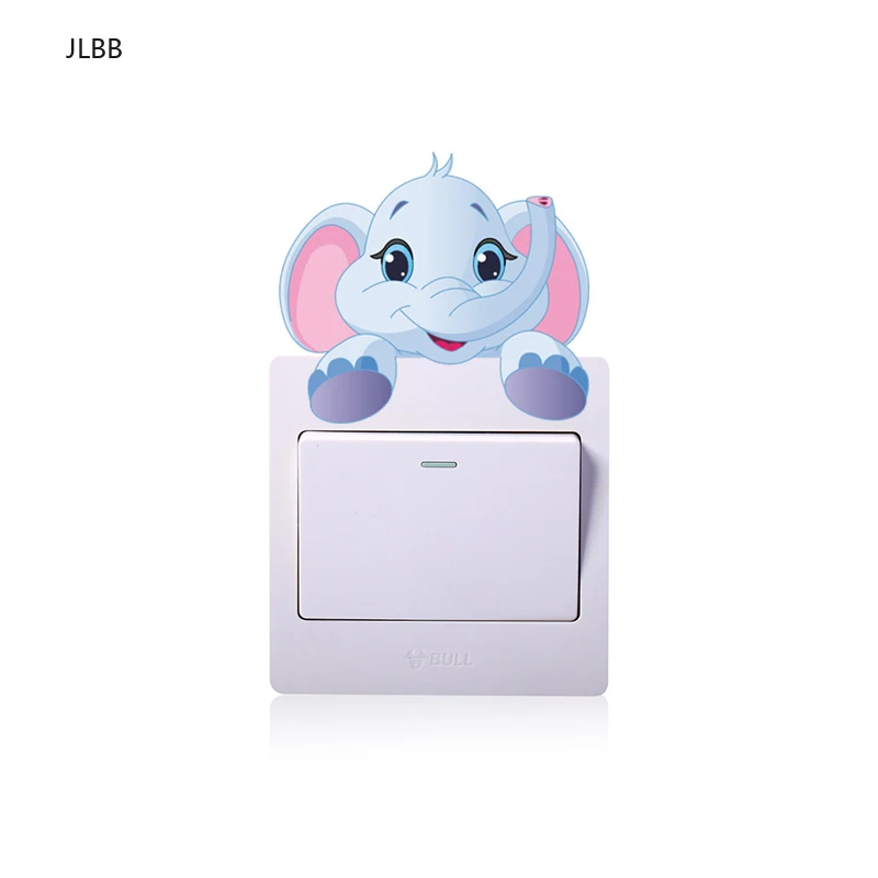 С рисунком в виде симпатичного слона котенок Панда Гнездо настенный выключатель