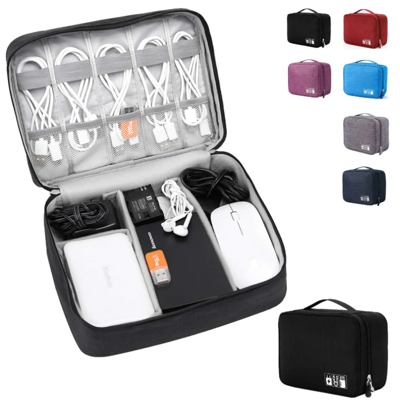 Сумка для хранения кабелей водонепроницаемый органайзер внешних аккумуляторов