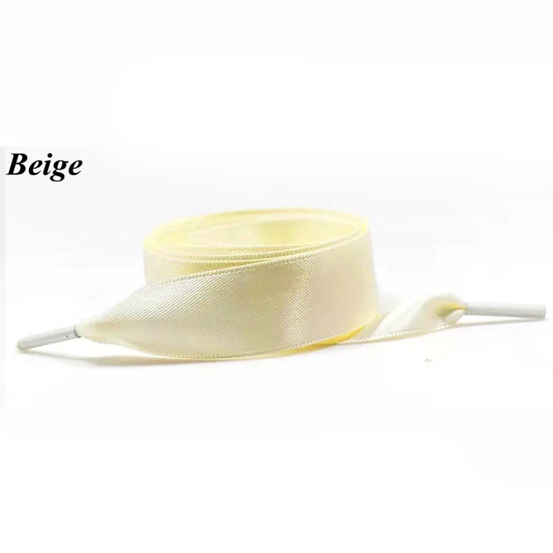 1 Pair 80/100/120/140/160cm Silk Shoelace Double-sided Flat Silk Ribbon Satin Lace Casual Sneaker Sport Shoelaces Women Men Kids