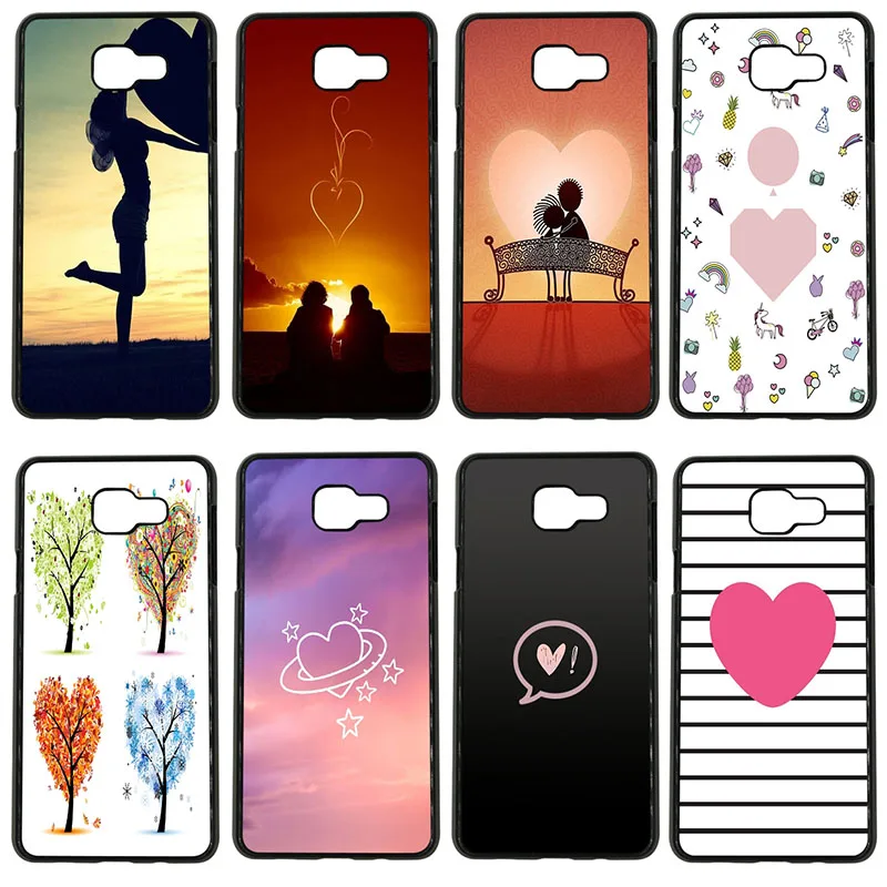 Fashion Love Shape Full of Cell Phone Cases Hard Cover for Samsung Galaxy S8 S9 Plus S3 S4 S5 Mini S7 S6 Edge Case | Мобильные