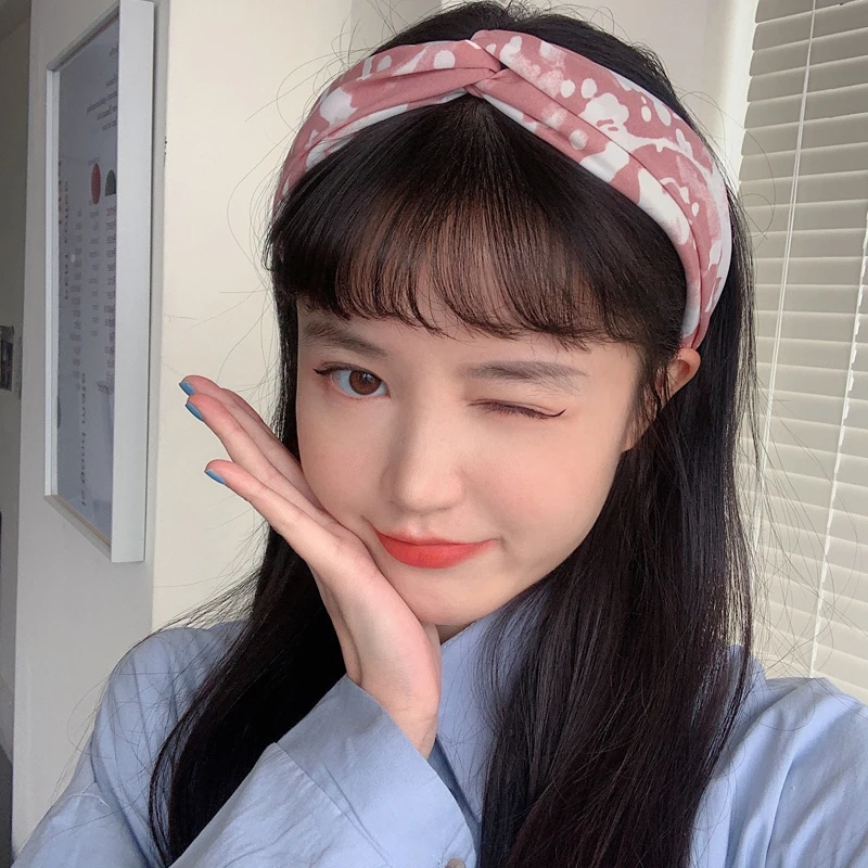 

Новинка 2021, обруч для мытья лица в стиле интернет-знаменитостей, корейский головной убор, повязка на голову в стиле девушки Мори, Универсаль...