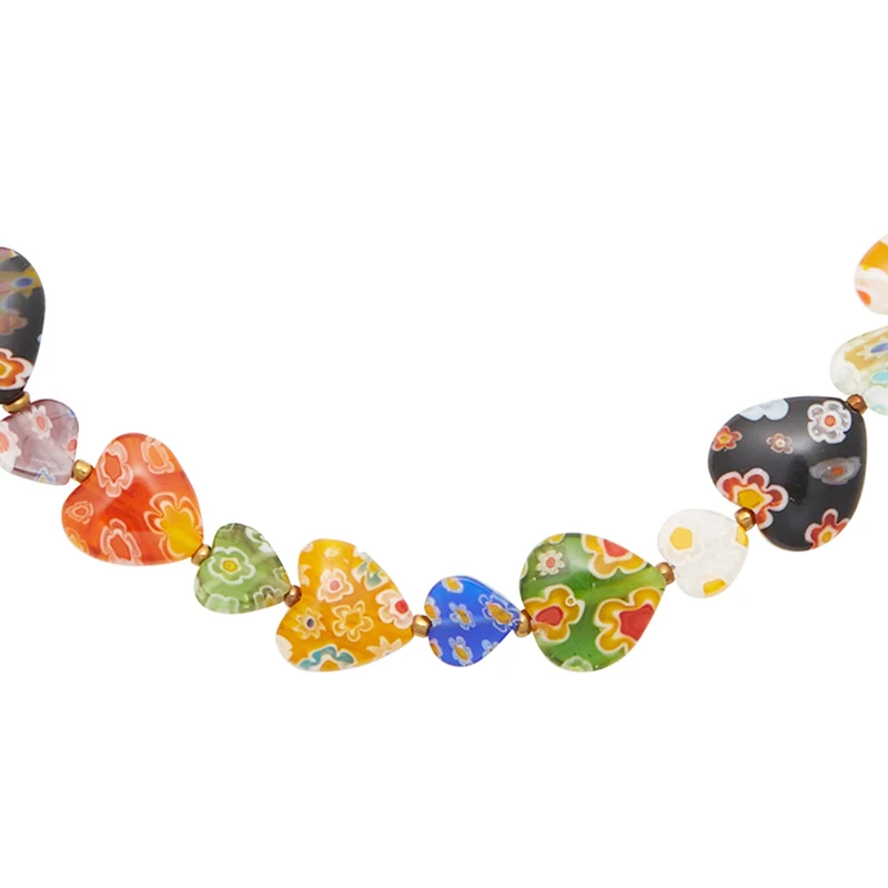 Роскошный разноцветный оргстекловый браслет DM в форме сердца изысканная Женская