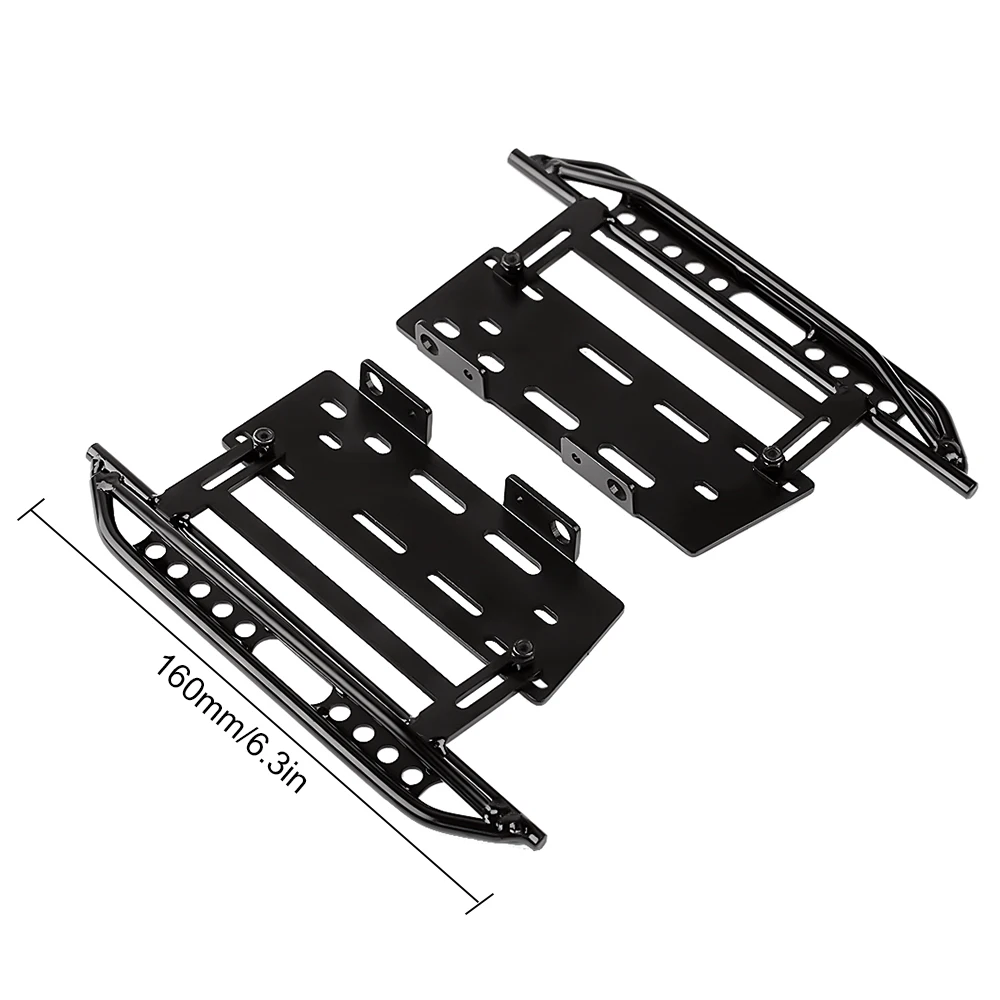 INJORA-Pedal de Metal para coche teledirigido, deslizadores, para 1:10 RC Crawler Axial SCX10 SCX10 II 90046, 2 uds.-3