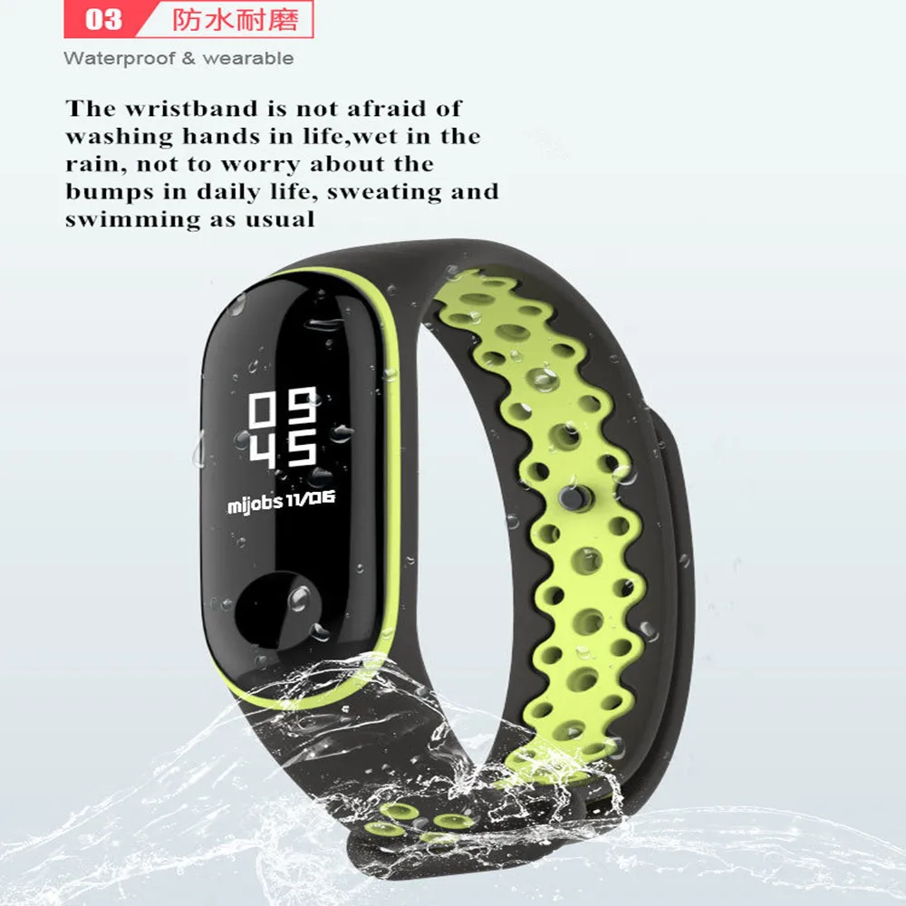 Ремешок mi Band 3 4, спортивные силиконовые часы, браслет на запястье, аксессуары, браслет mi band 3, умный Браслет для Xiaomi mi, ремешок 3 4
