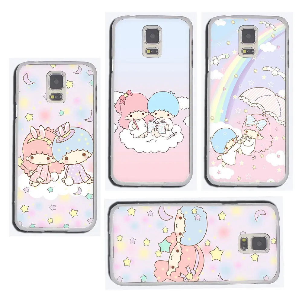 EWAU с рисунками из мультфильма «My Melody» маленький Две звезды жесткий чехол для телефона с рисунком в виде обложка чехол для Samsung Galaxy S6 7 Edge S8 9 10 Plus, Note 8, 9, 10, M10 20 30 40