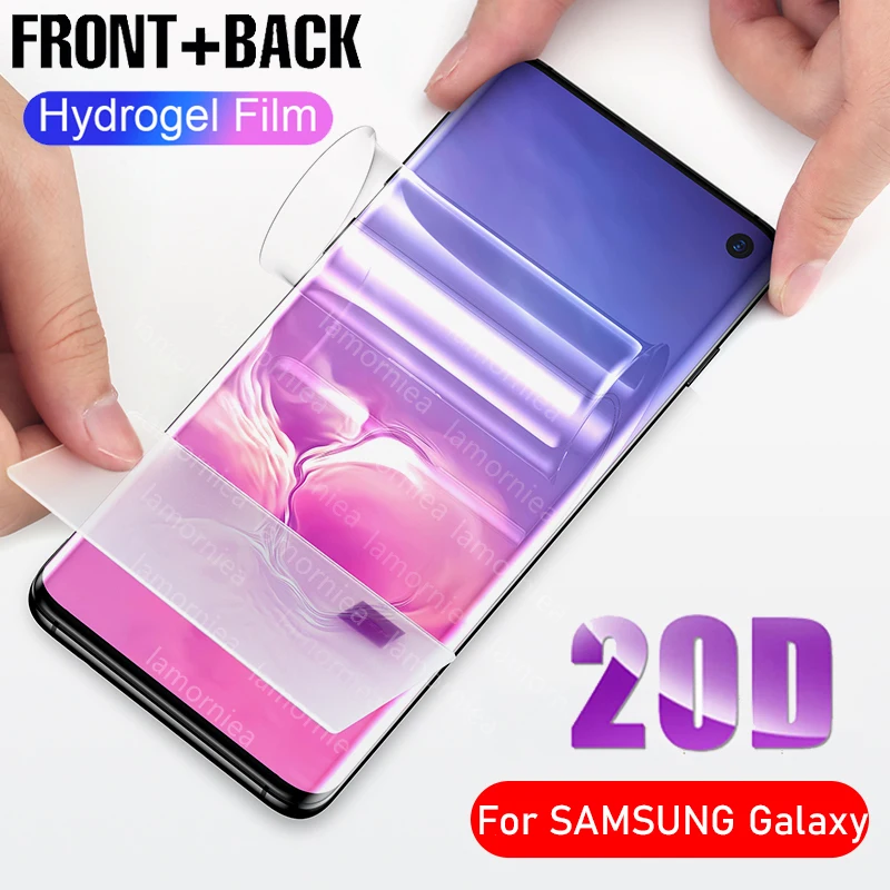Lamorniea передняя + задняя мягкая защитная пленка для samsung Galaxy Note 10 Pro S10 Plus 5G 8 9 S8 S9
