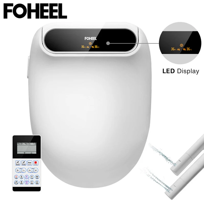 4xing светодиодный дисплей умное сиденье для унитаза электрическое биде с двойным