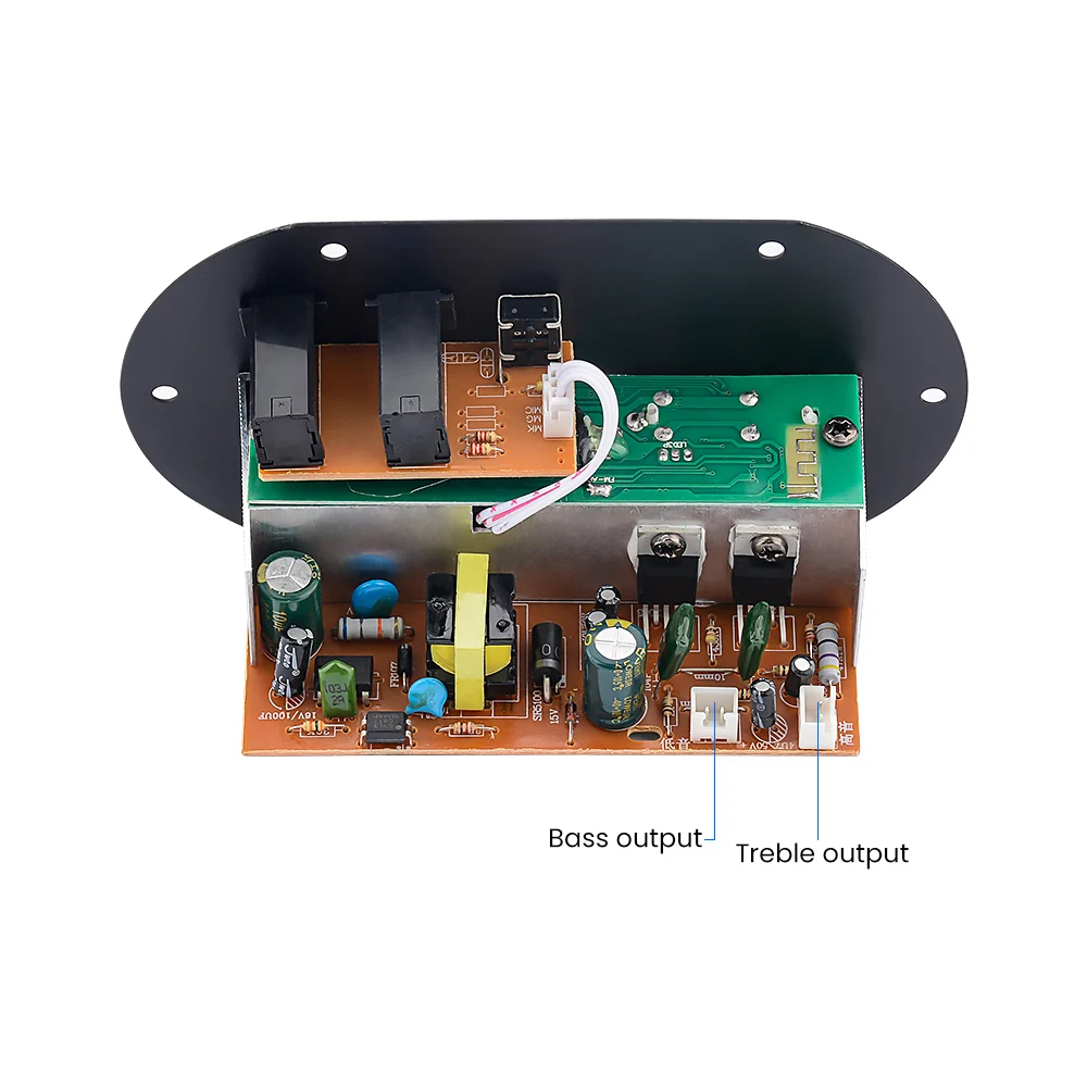 AOSHIKE AC 220 В 12 в цифровой Bluetooth усилитель плата сабвуфер двойной микрофон караоке