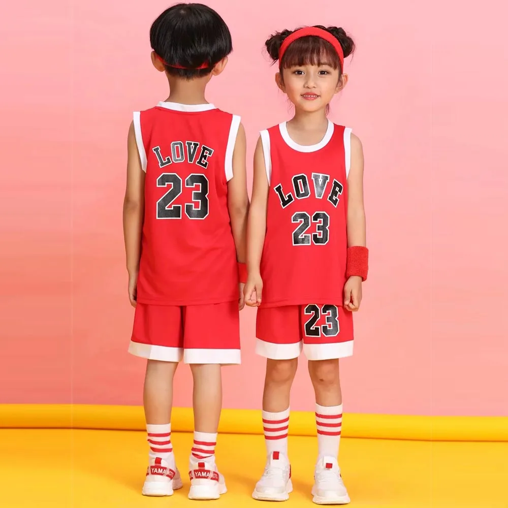 Баскетбольная майка и шорты для мальчиков девочек детский баскетбольный