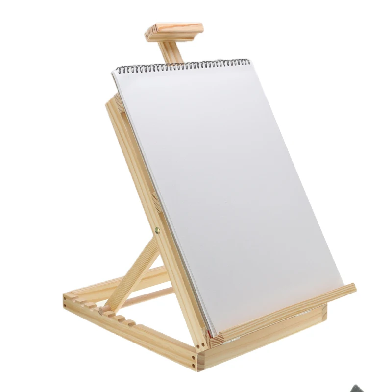 

53-63cm Adjustable Folding Tabletop Wooden Easel H-Frame Stand Sketch Easel for Artist Painting Drawing Easel Art Supplies