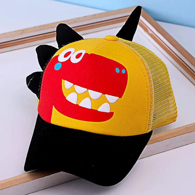 Шляпа от солнца с рисунком динозавра мультяшная летняя бейсболка для мальчиков