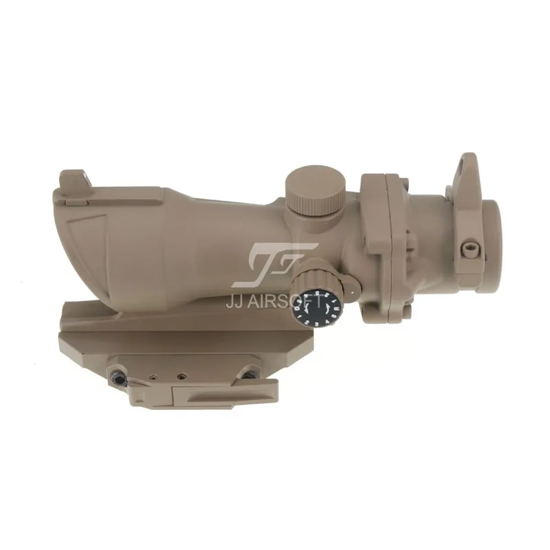 JJ Airsoft ACOG Style 4x32 прицел красная/Зеленая Сетка с Killflash AC12033 Bobro QD Mount