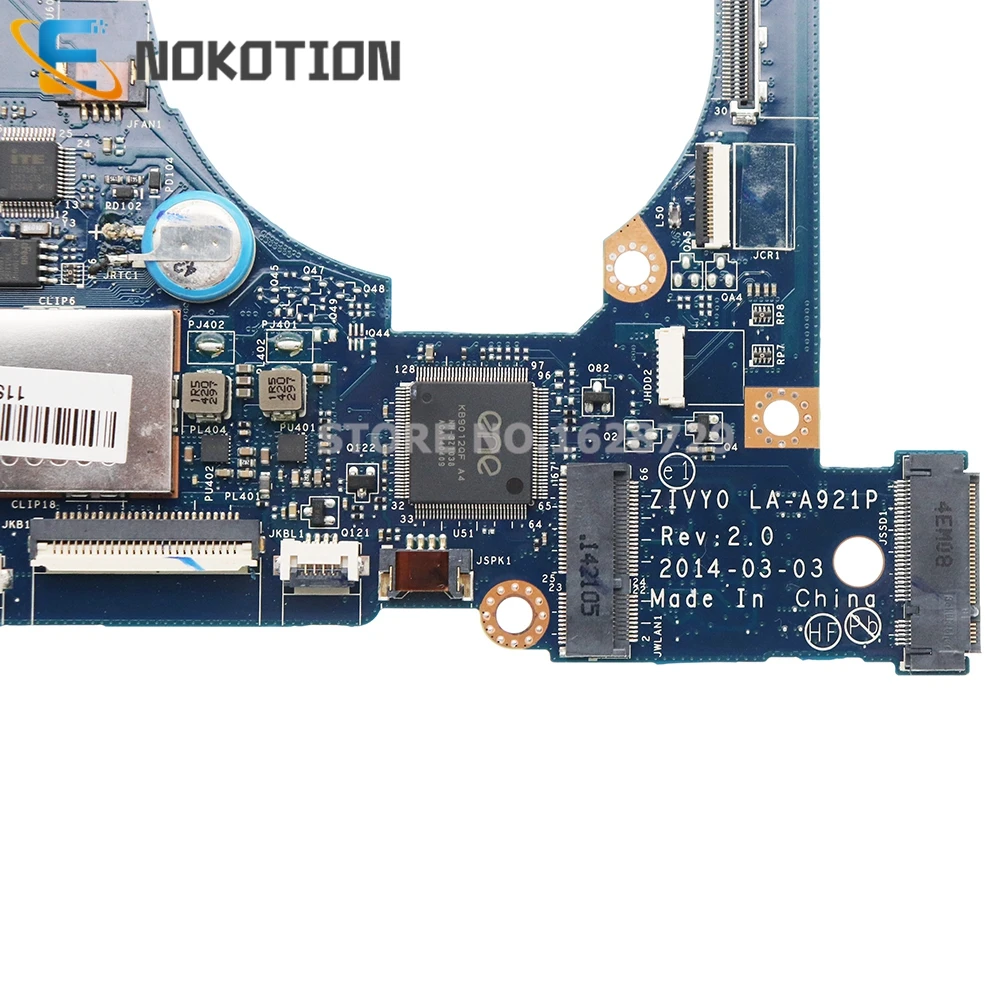 nokotion zivy0 la a921p main board for lenovo yoga 2 13 laptop motherboard with i5 4200u cpu 8gb ram free global shipping