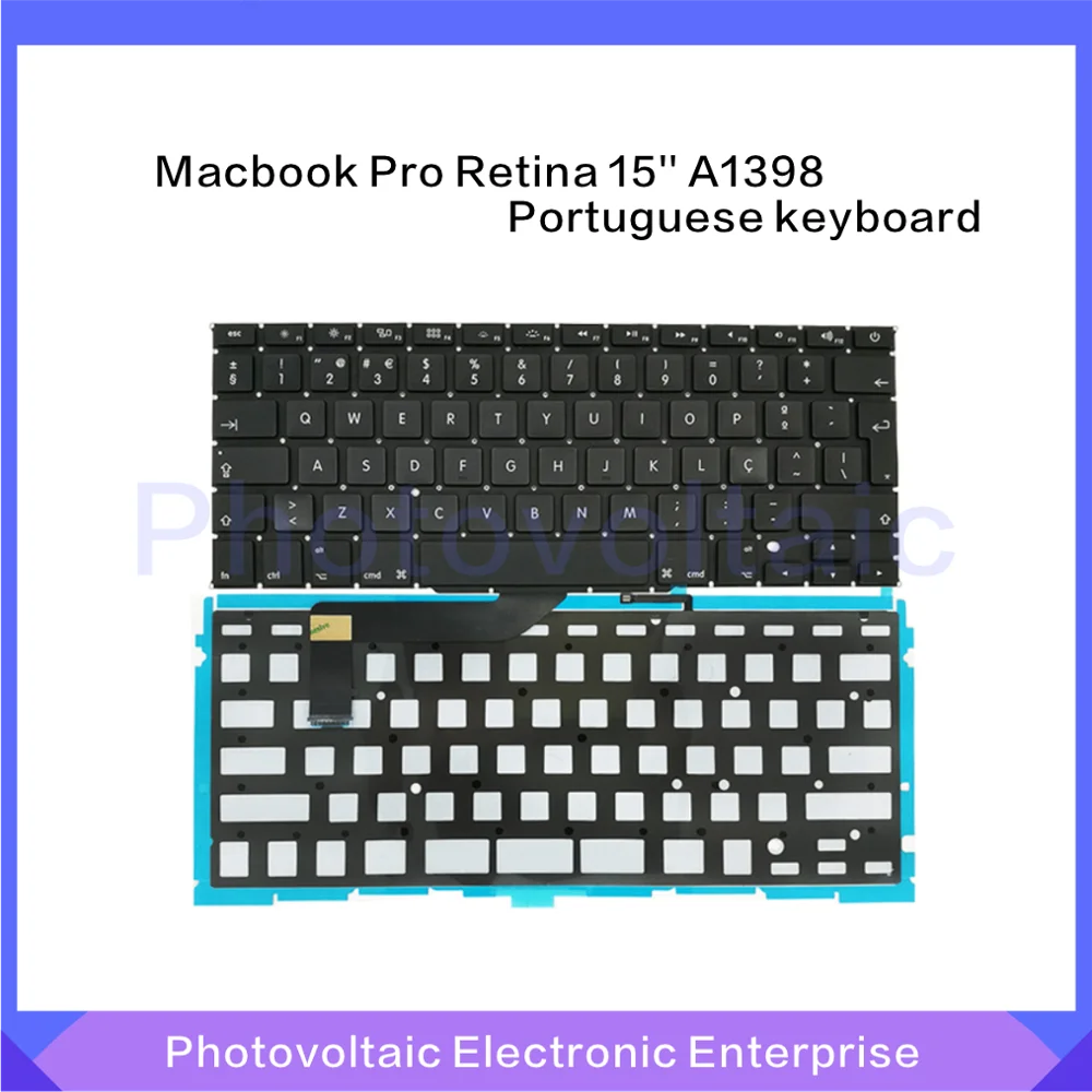 Новая португальский клавиатура + Подсветка для Macbook Pro 15 &quotRetina A1398 2012 2013 2014