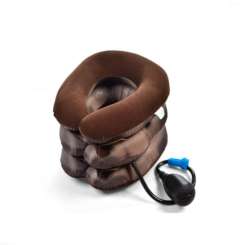 Надувной шейный позвонковый бюстгальтер трёхслойный Мягкий тканевый мягкий