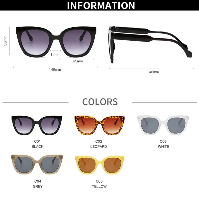 

Big Frame Brown Sunglasses For Women Men Luxury Brand Trend Gradient Sun Glasses Female Lady Round Sun Protection Driver Eyewear
