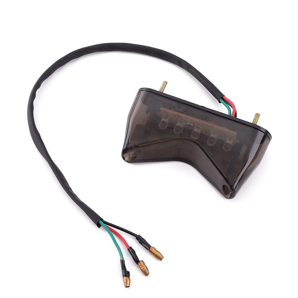 Коричневый Новая мотоциклетная обувь 12V задний светодиодный светильник стоп бег хвост светильник Высокая Низкая лампа для Harley Davidson Bobber Chopper двигатель квадроцикл - Цвет: Коричневый