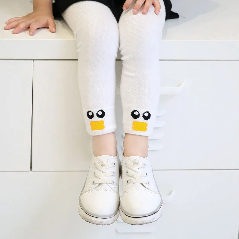 Новинка модные весенне зимние теплые леггинсы для девочек брюки детская одежда