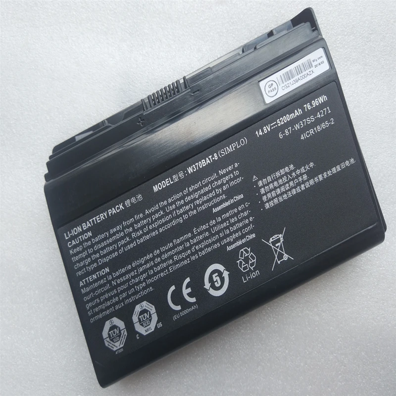 Батарея W370ST W370SS W370BAT-8 для CLEVO W350ST W350ET W35XSS W350ETQ W355ST NP6370 NP6350 NP7358 A522 A722 K650C K660E K760E