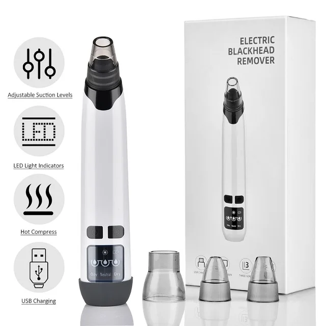

Blackhead Remover Pore Acne Pimple Removal Face T Zone Nose Water Bubble Cleaner Vacuum Suction Facial Diamond Steamer Oil Dirty