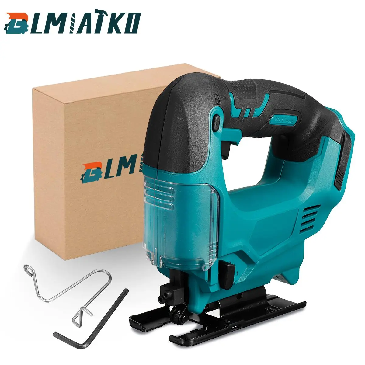 

BLMIATKO 21V 65mm 2900RPM Cordless Jigsaw Electric Jig Saw Portable Multi-Function Woodworking Power Tool for Makita 18V Battery