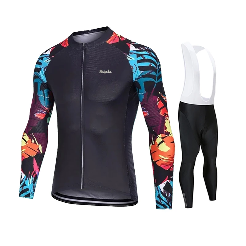 

2021 Ralvpha Explosive spring and autumn new long-sleeved trousers bicycle sports outdoor cycling suit cycling jersey set
