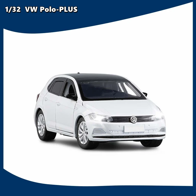 1:32 Volkswagen Polo Plus Collection Model Alloy Children Toys Gift Car Kids